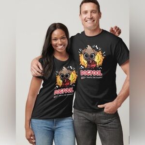 Red Dogpool Smells Like Trouble Women's T-Shirt Size Large